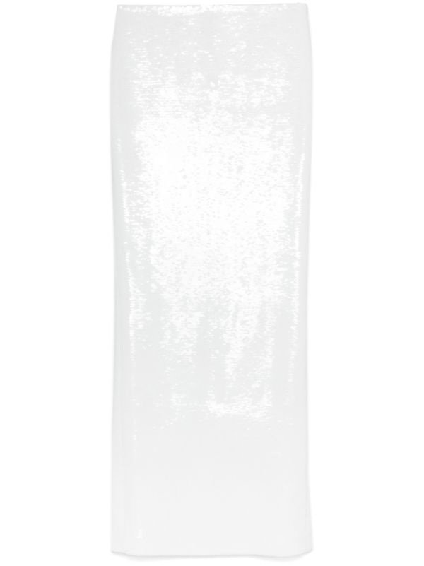 browns Mônot White Sequinned Skirt | Browns Full Skirts