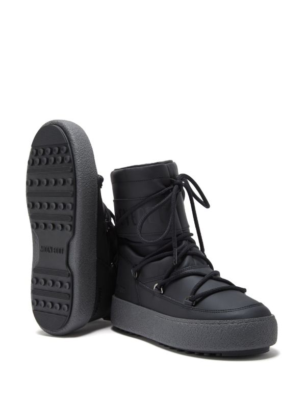 Browns Moon Boot Black MTrack Tube Rubber Boots | Browns Boots