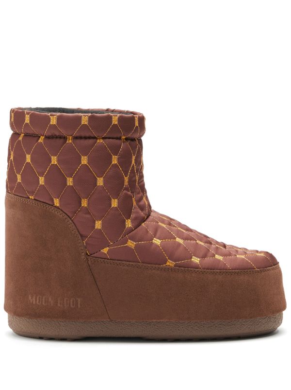 browns Moon Boot Brown Icon Low Quilted Boots | Browns Boots