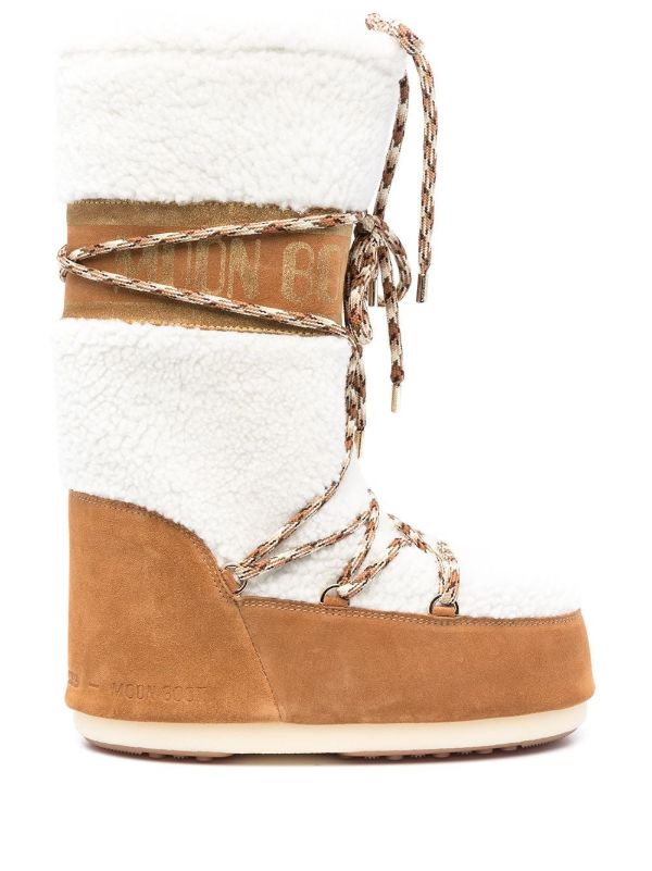 browns Moon Boot Brown Icon shearling snow boots | Browns Boots