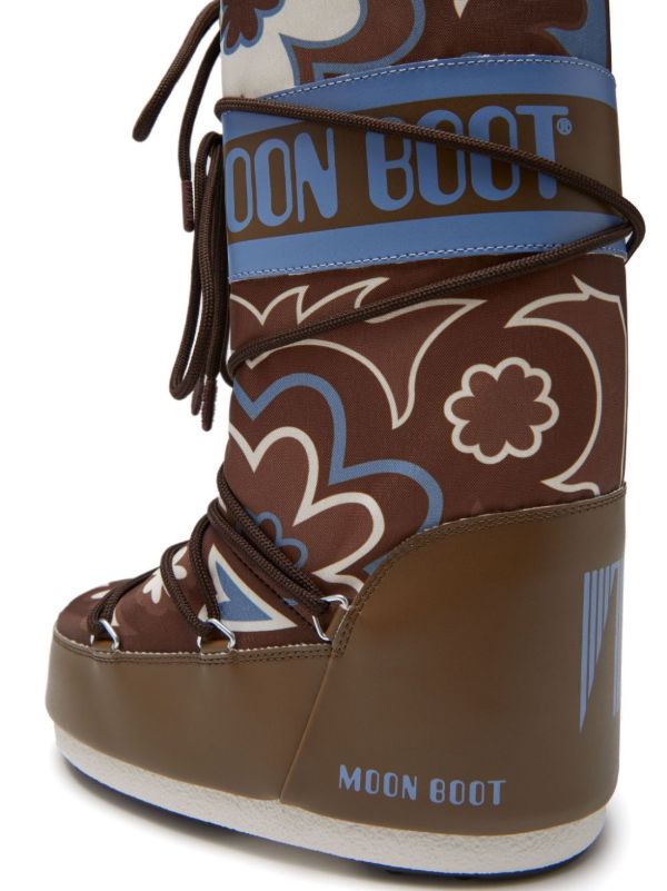 Browns Moon Boot Icon Floral-print Boots | Browns Boots