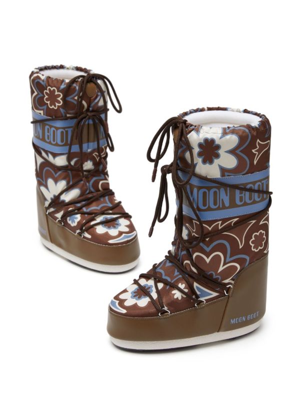 Browns Moon Boot Icon Floral-print Boots | Browns Boots