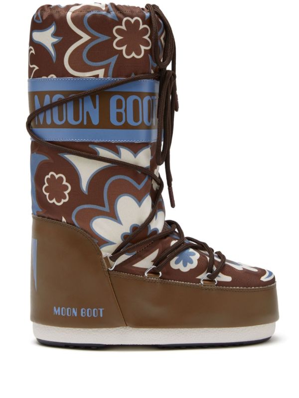 browns Moon Boot Icon floral-print boots | Browns Boots