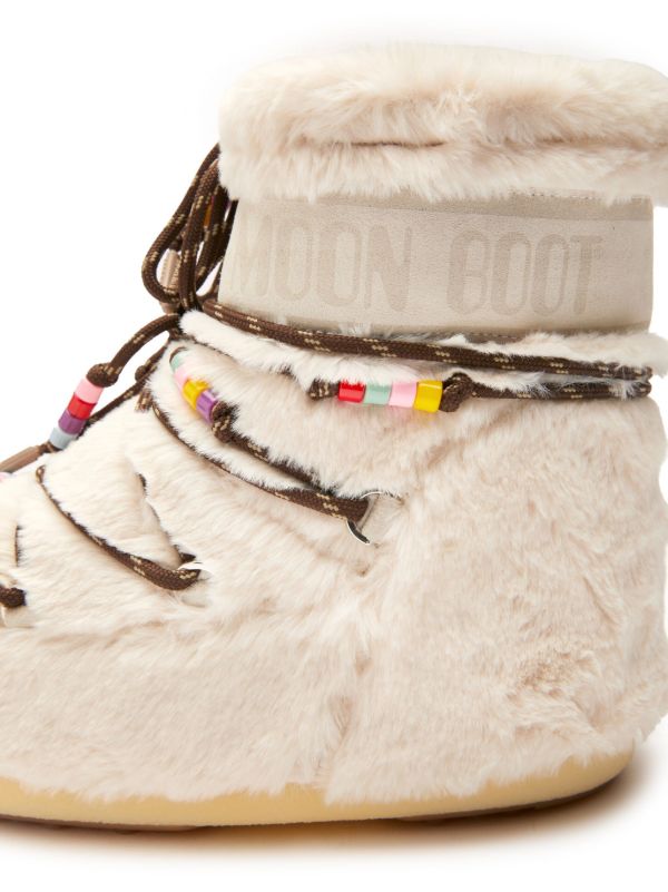 Browns Moon Boot Neutral Icon Low Faux-Fur Boots | Browns Boots