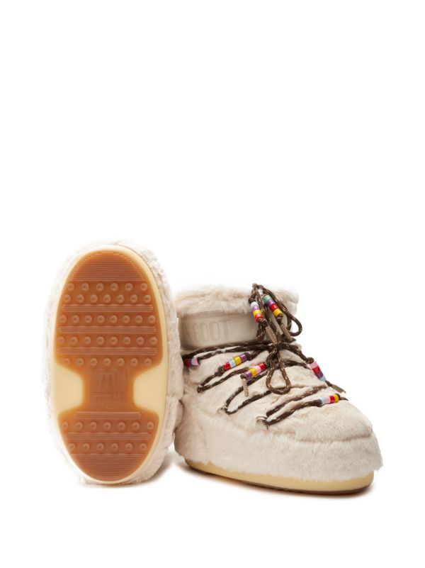 Browns Moon Boot Neutral Icon Low Faux-Fur Boots | Browns Boots