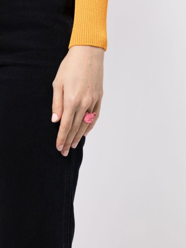 Browns Moschino Teddy Bear Cocktail Ring | Browns Rings