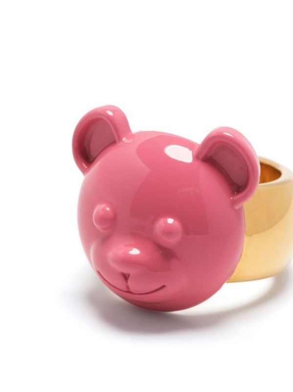 Browns Moschino Teddy Bear Cocktail Ring | Browns Rings