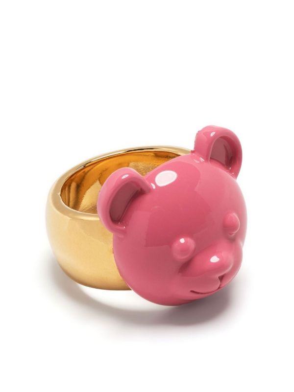 browns Moschino Teddy Bear cocktail ring | Browns Rings