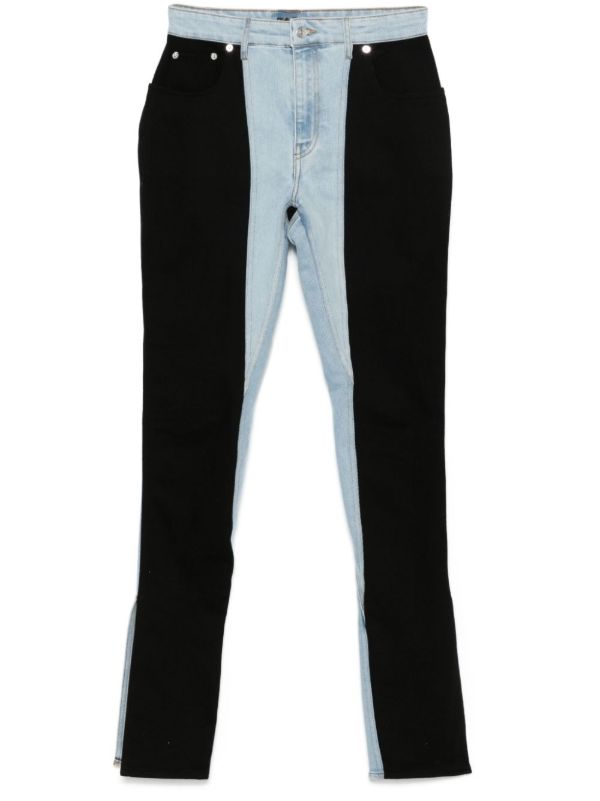 browns Mugler Bi-Colour Skinny Jeans | Browns Skinny Jeans