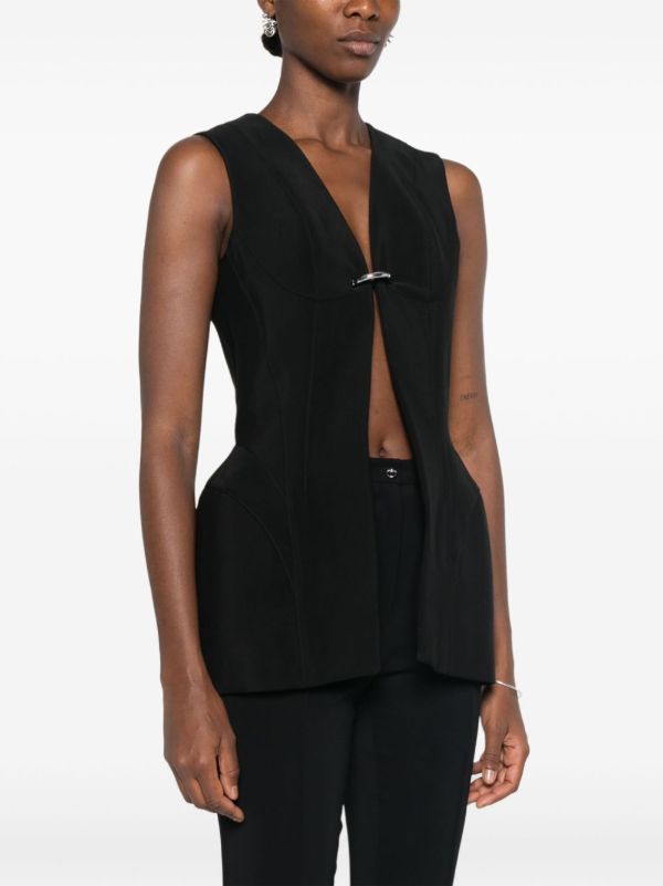Browns Mugler Corseted Pierced Gilet | Browns Waistcoats & Gilets