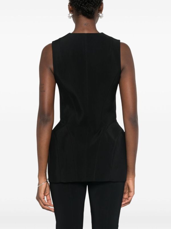 Browns Mugler Corseted Pierced Gilet | Browns Waistcoats & Gilets