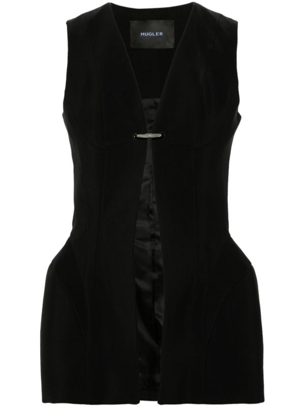 browns Mugler Corseted Pierced Gilet | Browns Waistcoats & Gilets