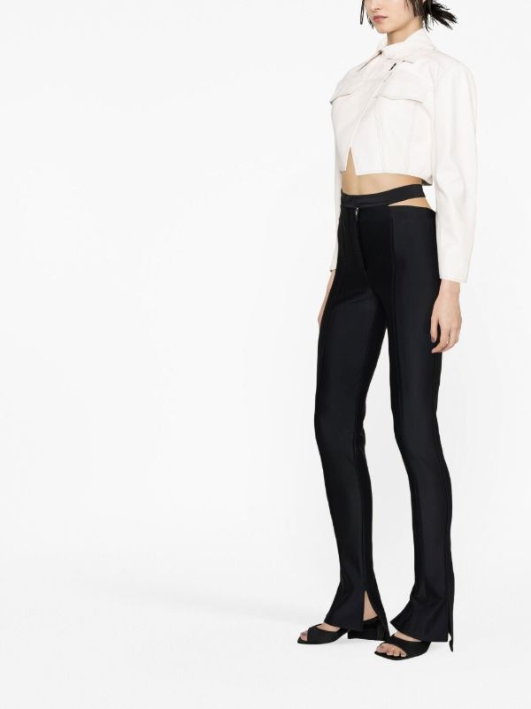 Browns Mugler Cut-out Detail Trousers | Browns Flared & Bell-Bottom Pants