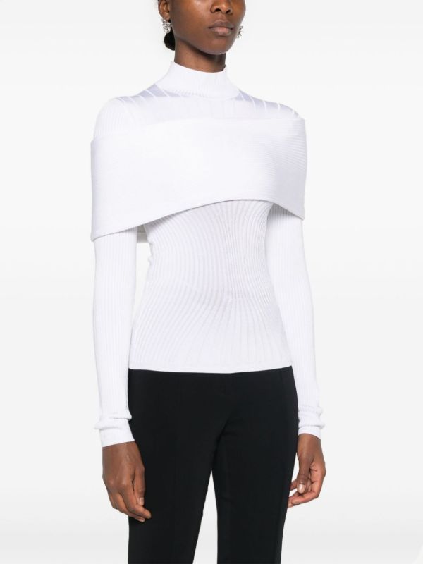 Browns Mugler Knitted Layered Sweater | Browns Knitted Sweaters