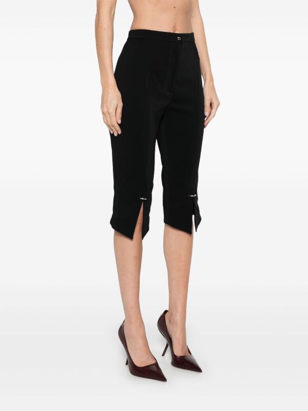 Browns Mugler Pierced Cropped Trousers | Browns Cropped Pants