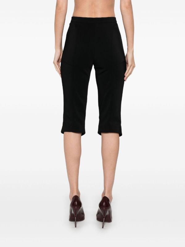 Browns Mugler Pierced Cropped Trousers | Browns Cropped Pants