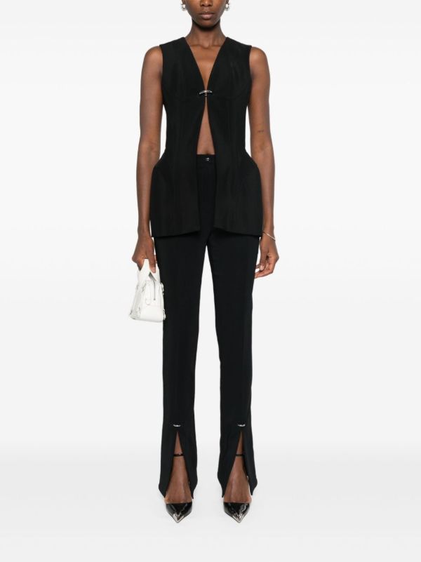 Browns Mugler Pierced Skinny Trousers | Browns Skinny Pants