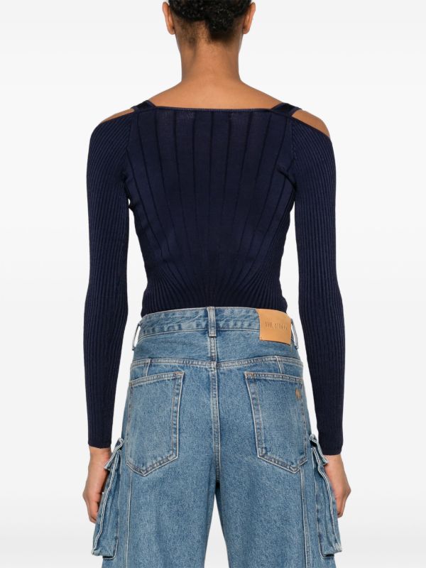 Browns Mugler Sculpting Knit Bodysuit | Browns T-Shirts & Jersey Shirts