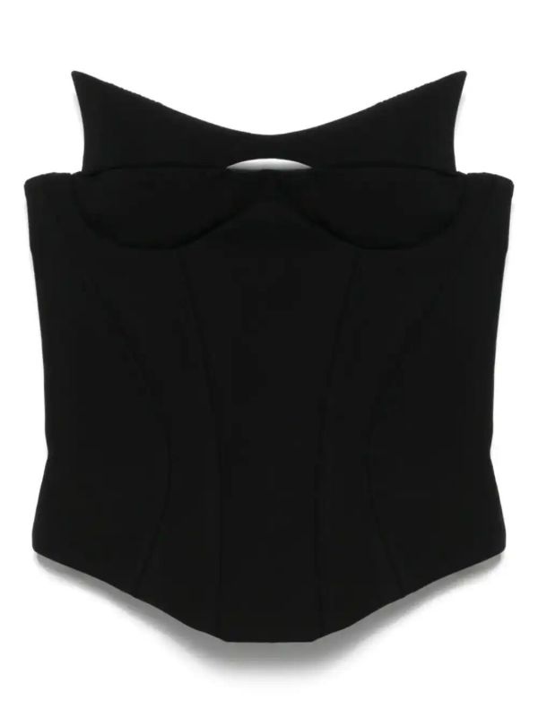 browns Mugler sleeveless corset top | Browns Vests & Tank Tops