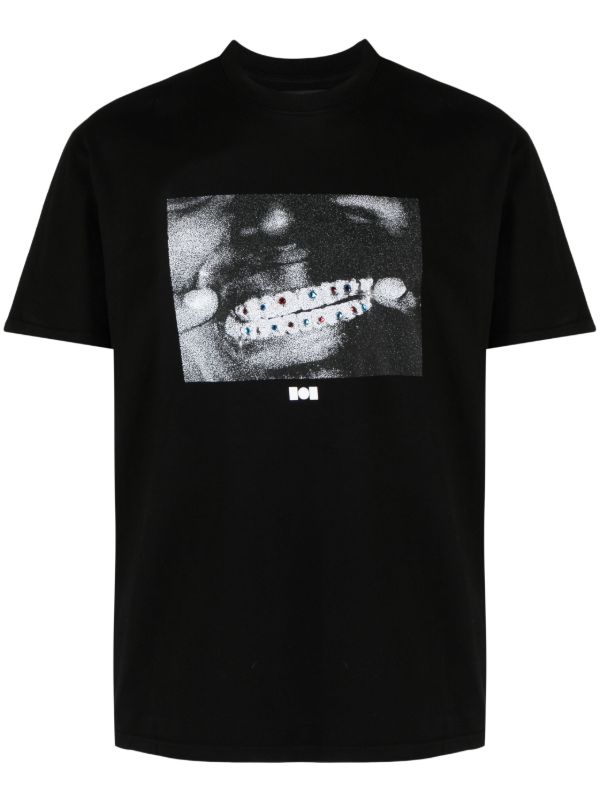 browns Nahmias Black Grillz Cotton T-shirt | Browns T-Shirts