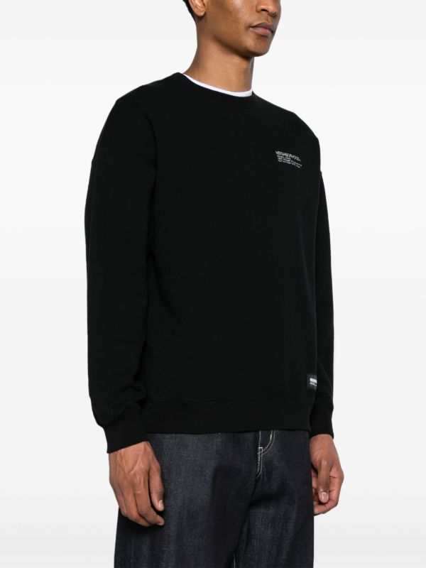 Browns Neighborhood Black Logo-Embroidered Cotton Sweatshirt | Browns Sweatshirts
