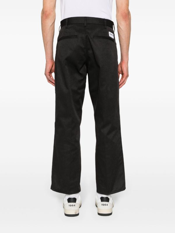 Browns Neighborhood Black Mid-Waist Straight Trousers | Browns Regular-Fit & Straight Leg Pants