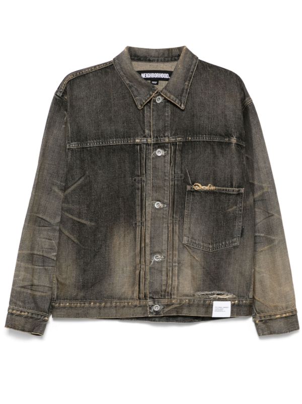 browns Neighborhood distressed-effect denim jacket | Browns Denim Jackets