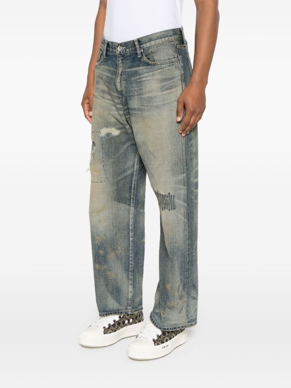 Browns Neighborhood Distressed Jeans | Browns Wide-Leg Jeans