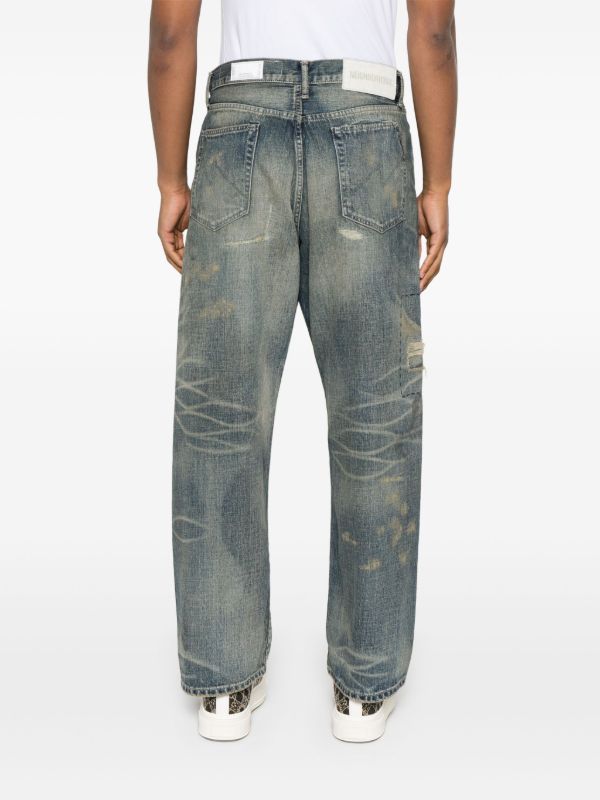 Browns Neighborhood Distressed Jeans | Browns Wide-Leg Jeans