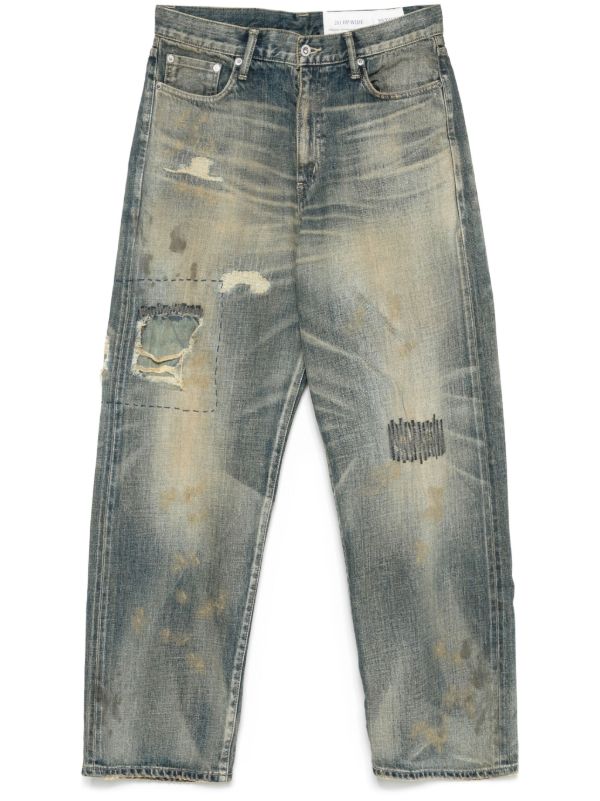 browns Neighborhood distressed jeans | Browns Wide-Leg Jeans