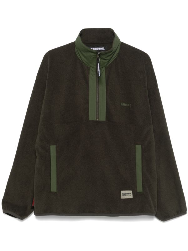 browns Neighborhood Green Half-Zip Sweatshirt | Browns Sweatshirts