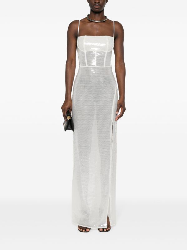 Browns Nensi Dojaka Sequinned Maxi Dress | Browns Cocktail & Party Dresses