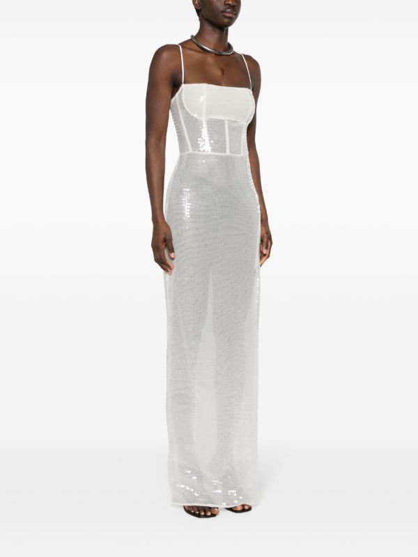 Browns Nensi Dojaka Sequinned Maxi Dress | Browns Cocktail & Party Dresses