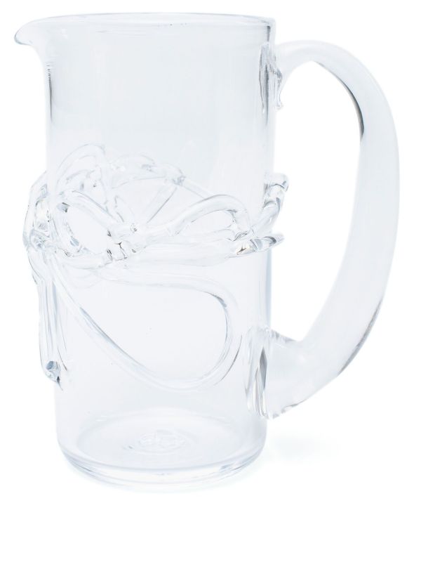 browns NIKO JUNE white Ivy glass jug | Browns Glassware