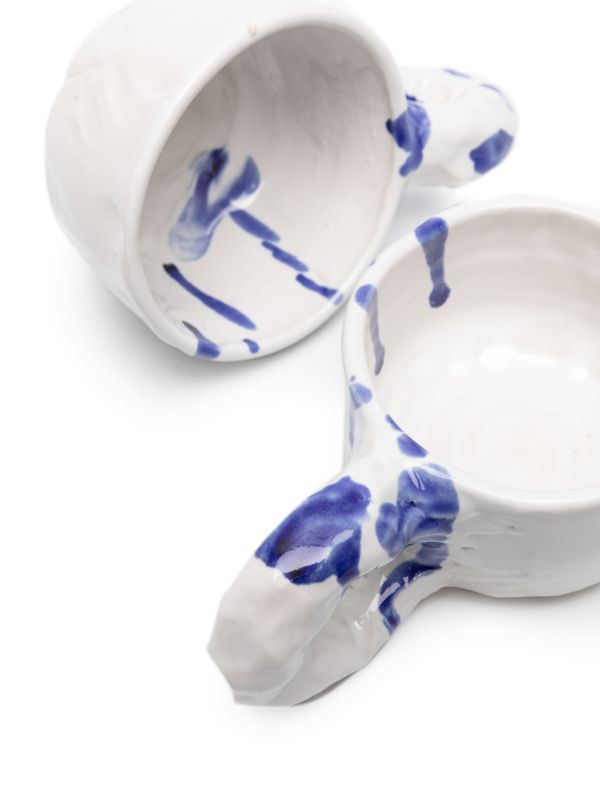 Browns NIKO JUNE White Studio Ceramic Cup Set | Browns Cups & Tea Sets