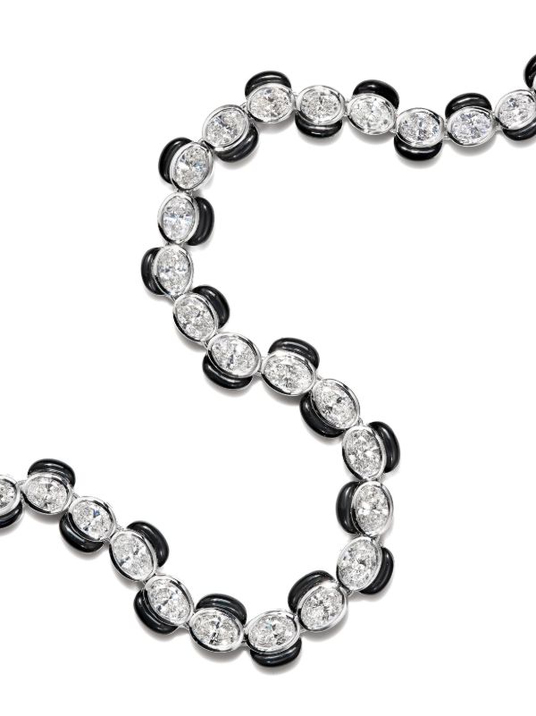 Browns Nikos Koulis 18K White Gold Oui Diamond Necklace | Browns Fine Necklaces