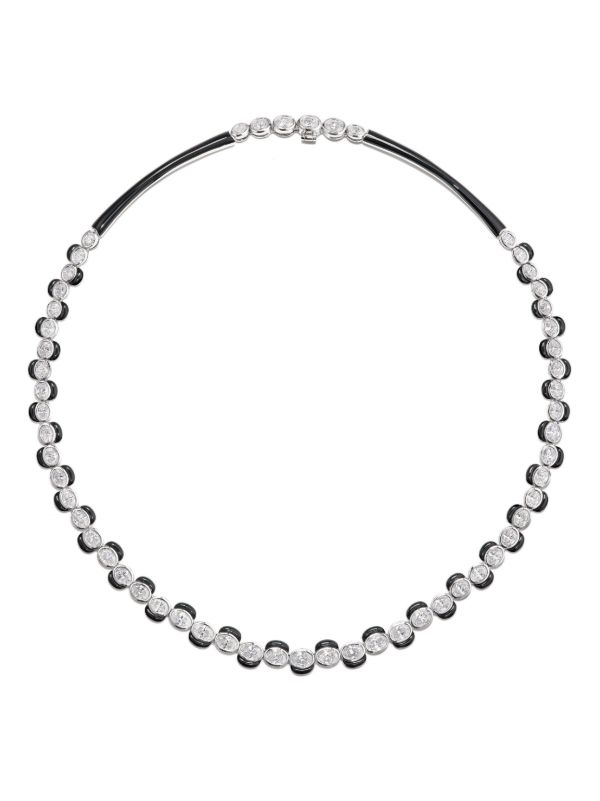 browns Nikos Koulis 18K white gold Oui diamond necklace | Browns Fine Necklaces