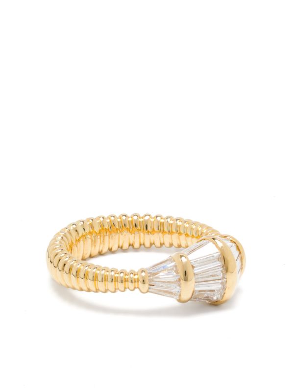 browns Nikos Koulis 18K Yellow Gold Feelings Diamond Ring | Browns Fine Rings