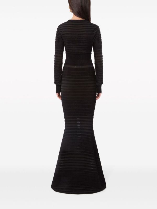 Browns Nina Ricci Striped Cropped Sweater | Browns Knitted Sweaters