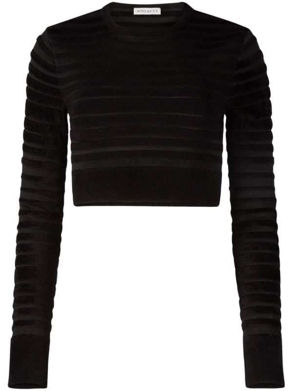 browns Nina Ricci striped cropped sweater | Browns Knitted Sweaters