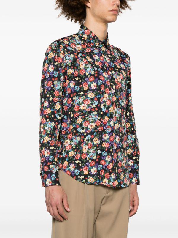 Browns NOAH NY X The Cure Black Floral-Print Shirt | Browns Shirts