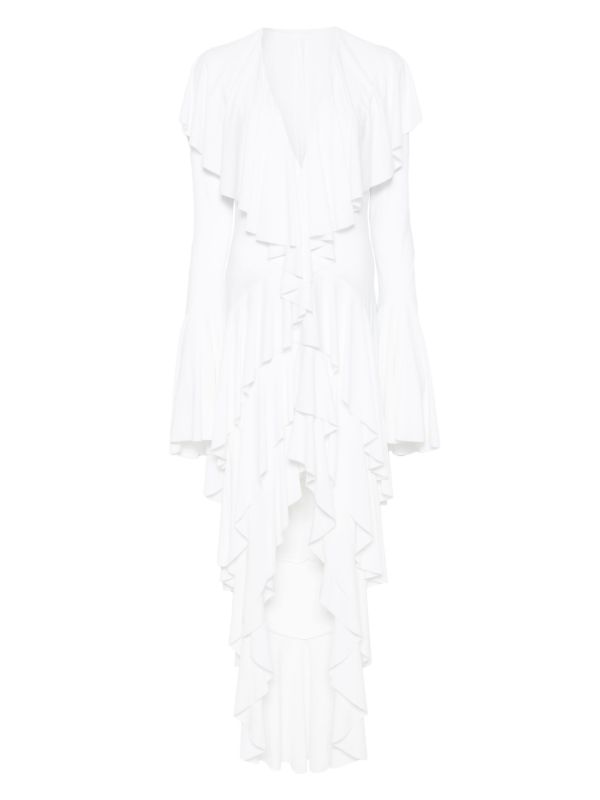 browns Norma Kamali asymmetric long-sleeve dress | Browns Cocktail & Party Dresses