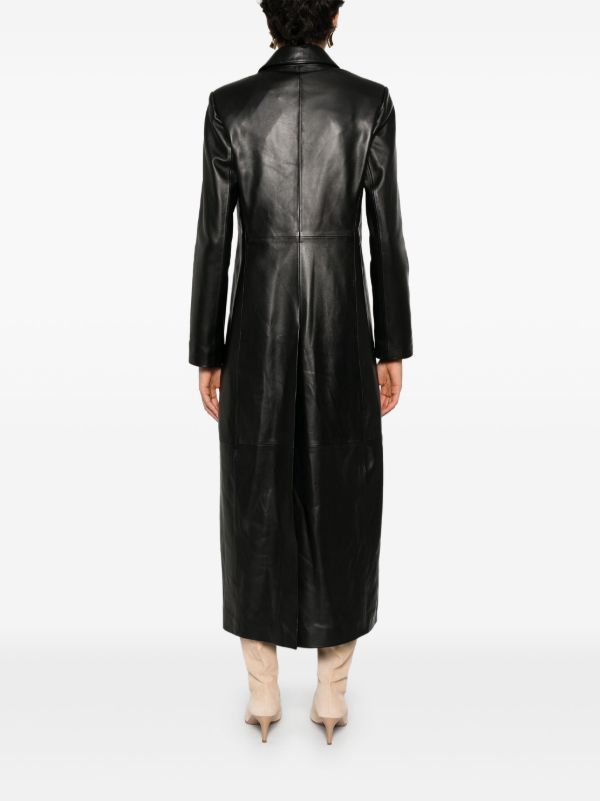 Browns Nour Hammour Gothan Leather Coat | Browns Leather Coats