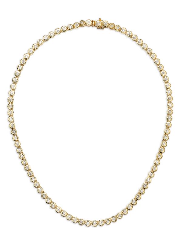 browns Octavia Elizabeth 18K yellow gold Micro Nesting Gem diamond necklace | Browns Fine Necklaces