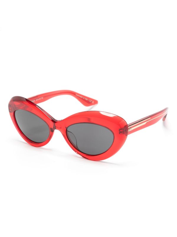 Browns Oliver Peoples X Khaite Red 1968C Cat-Eye Sunglasses | Browns Sunglasses