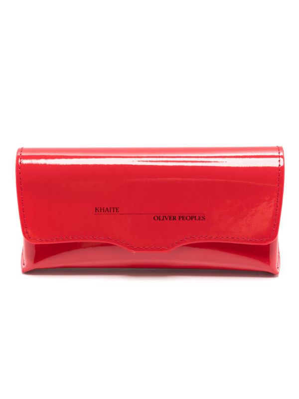 Browns Oliver Peoples X Khaite Red 1968C Cat-Eye Sunglasses | Browns Sunglasses