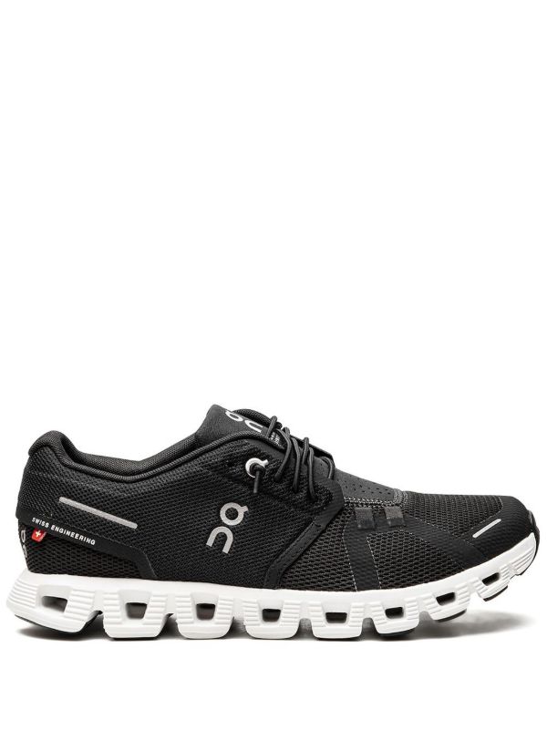 browns On Running Black Cloud 5 Low Top Sneakers | Browns Sneakers