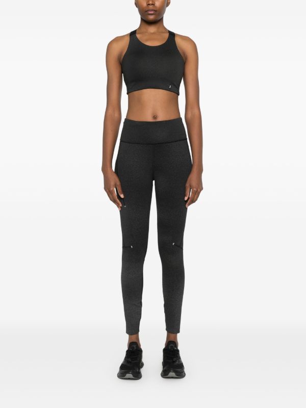 Browns On Running Black Logo-Print Leggings | Browns Performance Leggings