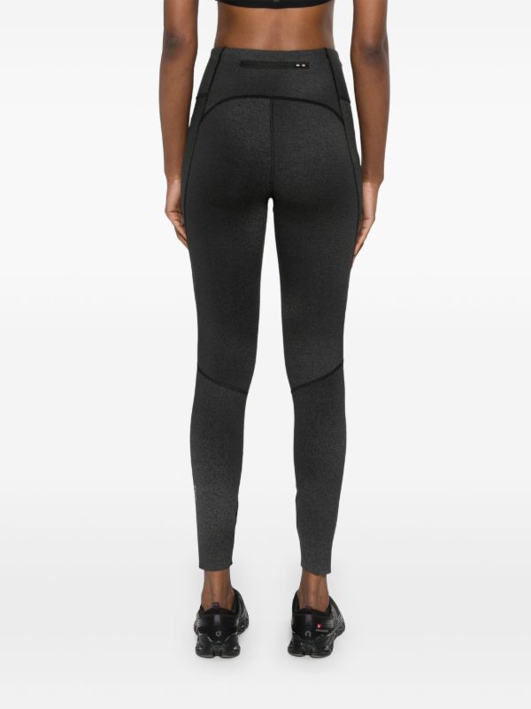 Browns On Running Black Logo-Print Leggings | Browns Performance Leggings