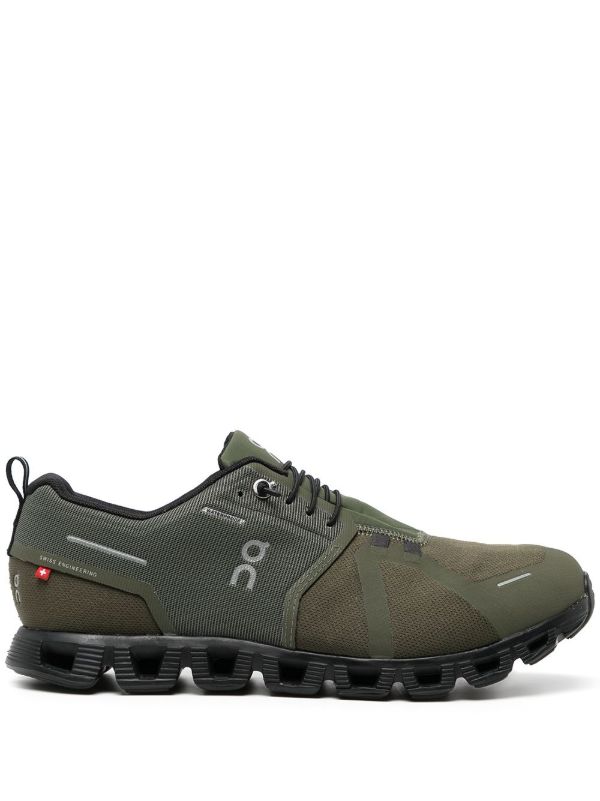 browns On Running green Cloud 5 sneakers | Browns Low-Tops